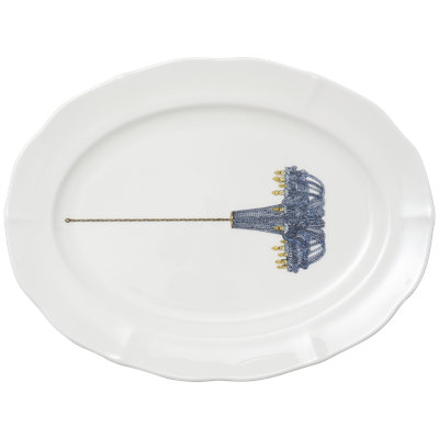 Plateau ovale Thibaud Herem (lustre en cristal)