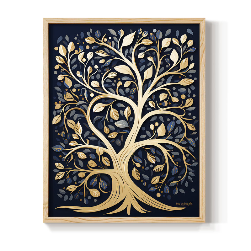 LANDSCAPES Series CXLII Framed Print - Solid Wood, 15" H x 12" W