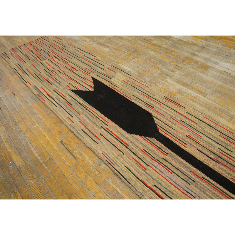 Tapis surdimensionné antique American Hooked