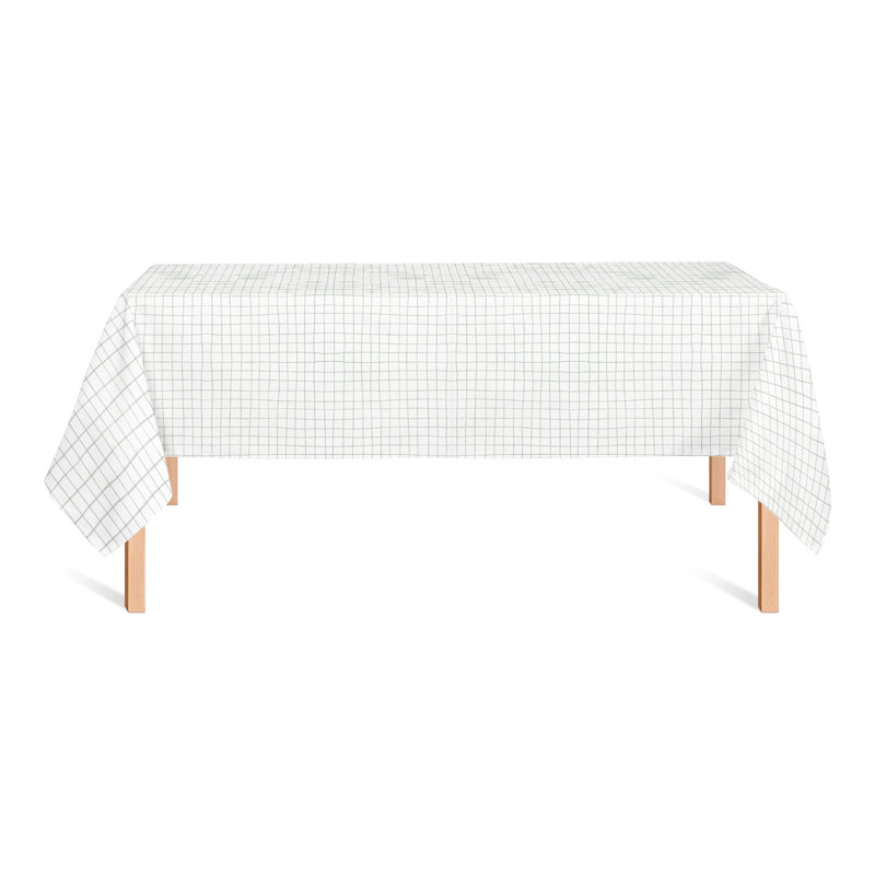Harikishan Checkered Tablecloth, Green