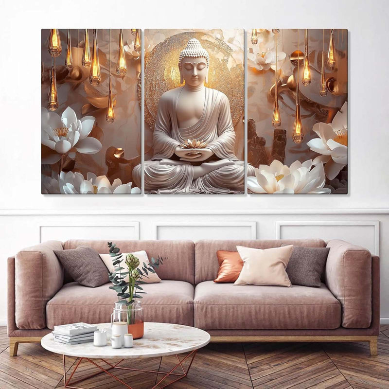 3 Piece Wrapped Canvas Print, 45 cm H x 30 cm W
