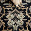 Bijal Hand Tufted Wool Cotton Floral Rug in Beige/Black-1520320006