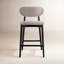 Tabouret de bar / de comptoir Alida Ena Lucia - siège en jute Harvest - structure Ebano-2043193056-2043193070