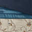 Ensemble d'édredon brodé 7 pièces bleu marine-117508985-117508986