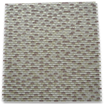 12" x 12" Marble Brick Joint Mosaic Wall & Floor Tile