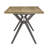 Breaux 70" Iron Gray Metal Base Dining Table And Low Back Windsor Chairs Set - Table And 4 Chairs-934597064-934597068