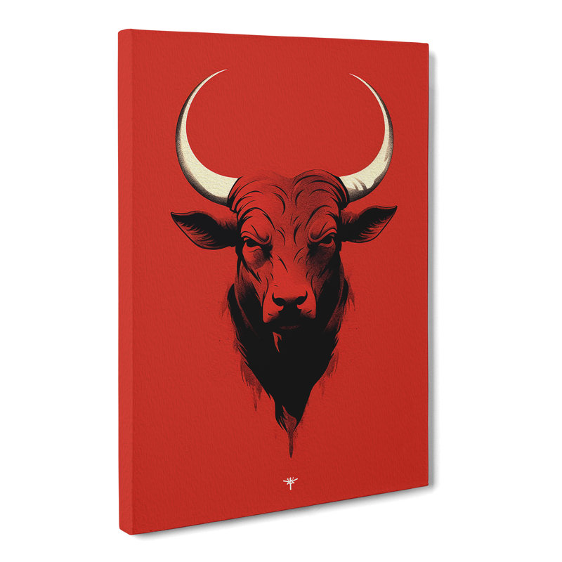 Taurus Zodiac Minimalism - No Frame Print, 76cm H x 50cm W x 3cm D