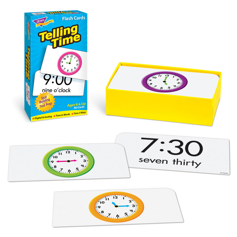 Telling Time Flash Cards