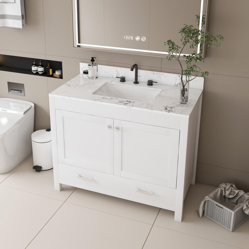 Meuble-lavabo simple autoportant 43 po avec lavabo