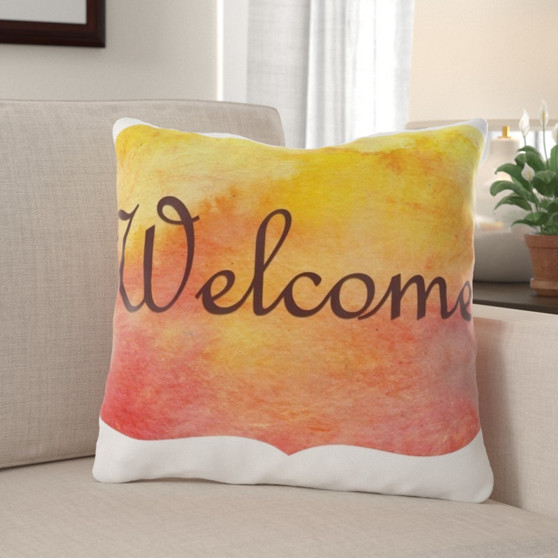 Eady Outdoor Reversible Throw Pillow, Microsuede, Indoor