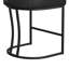Tabouret de comptoir de baril moderne avec dossier et accoudoirs de 26,4 po de hauteur Chyanne-112472647