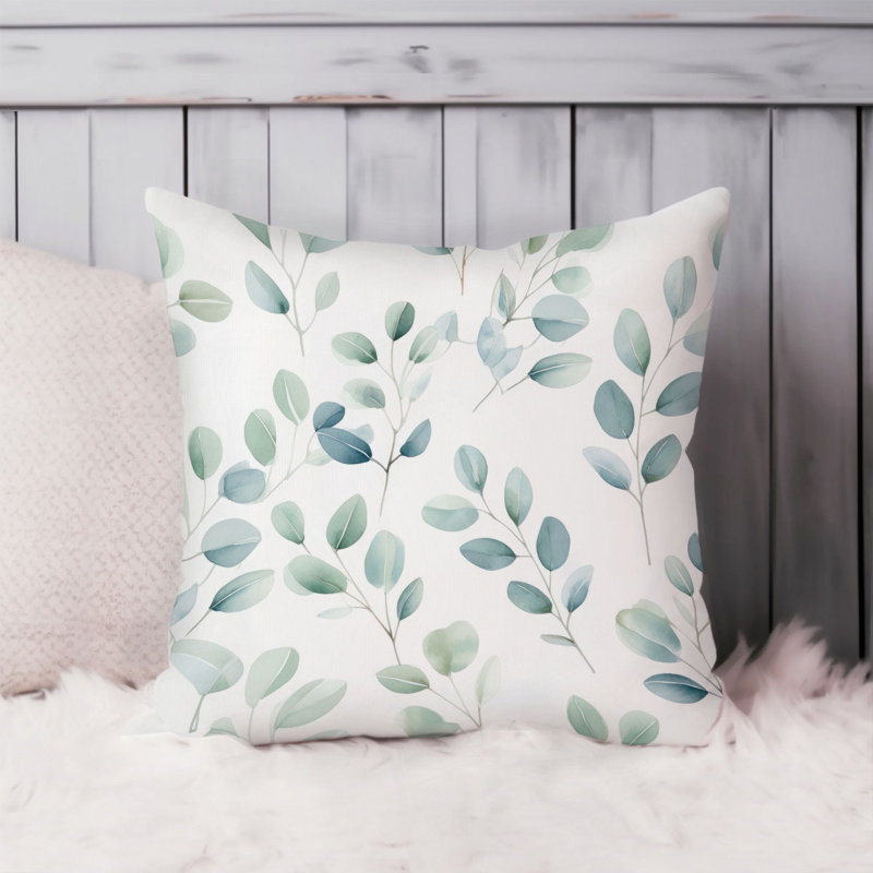 Botanical Eucalyptus Leaves Pattern Leaf II, 20"H x 20"W