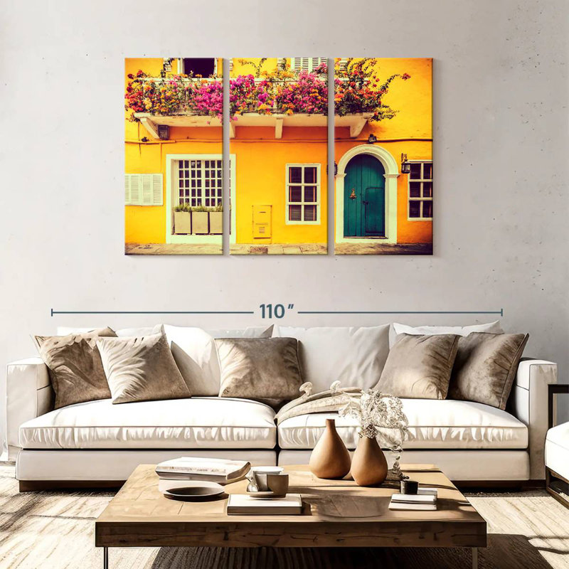 Lilie Traditional Colombian Building, 48" H x 74" W