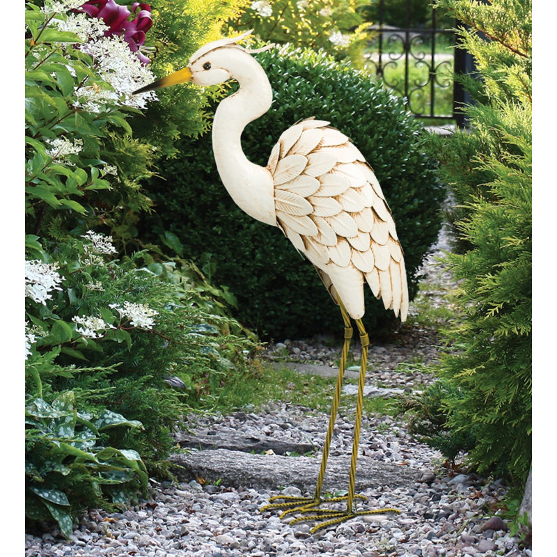 Statuette de jardin d'extérieur en métal Llanes 27 po Llanes, Inférieur