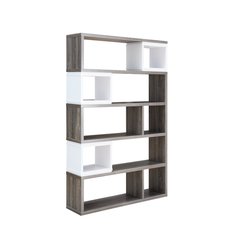 Encinoso 185cm H x 120cm W Geometric Bookcase