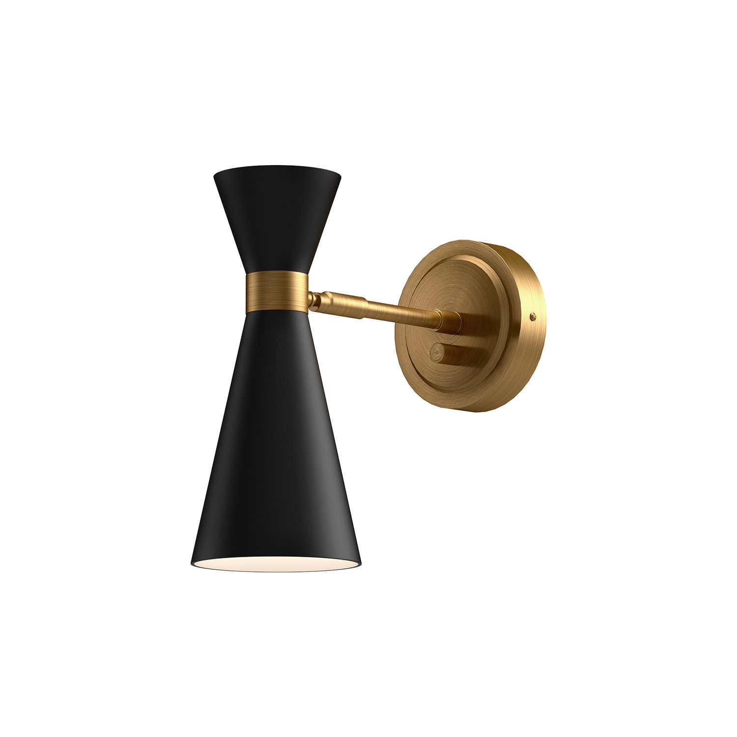 Jorgie Single Dimmable Vanity Light, Matte Black