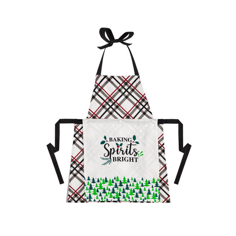 Plaid Cotton Apron Sets