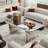 Luxury Rectangular Mirror Coffee Table With Fluted Tempered Glass And Rounded Edges