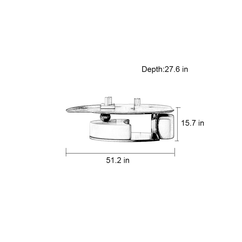 Orta, 15.7" H x 51.2" L x 27.6" W