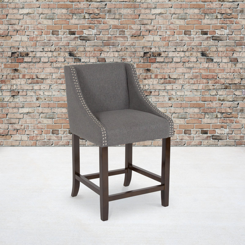 Tabouret Padmukh, Tabouret de comptoir (siège d'une hauteur de 24 p, Gris foncé