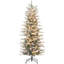 Branches enneigées avec arbres de Noël, arbres de Noël artificiels en flocage, avec lumières claires jaunes et chaudes, ouverture automatique