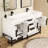 Jessica 60 " W Freestanding Standard Single Vanity Bathroom Vanity With Stone Top-200630548