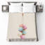 Couvre-lit crème glacée empilée-125235521