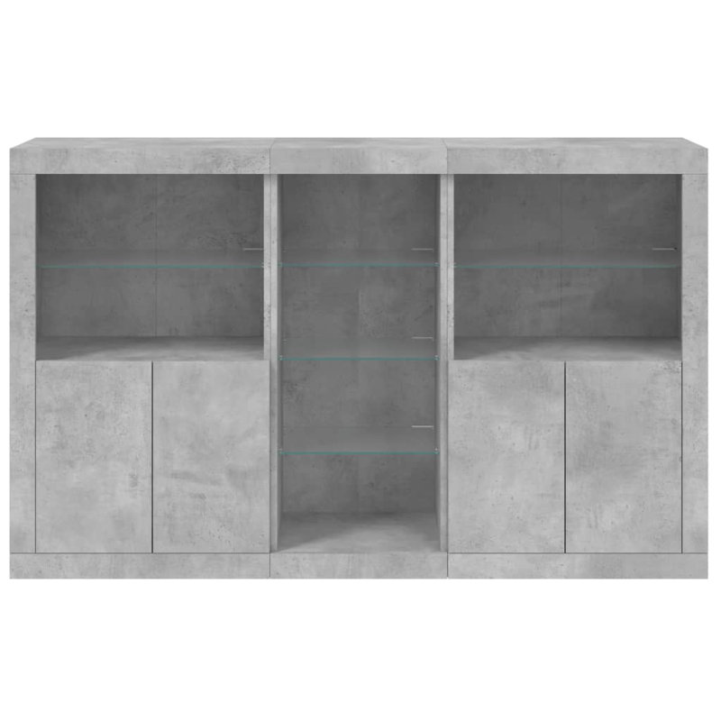 Azizbek 162cm Sideboard, Concrete Grey