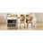 82.7 Inch Kitchen Island With Extendable Dining Table For 4-6 Person,Two-Tone Kitchen Table With Double-Sized Storage, Power Outlet, Kitchen Island With Storage 2 Drawers 2 Side Open Shelves-519473134-519473133