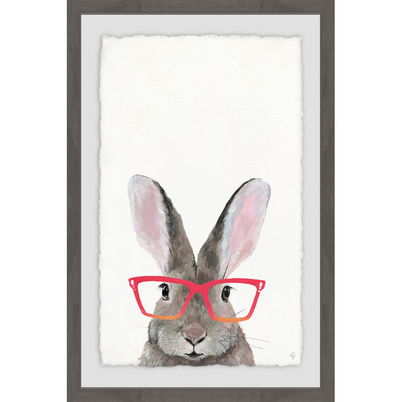 Trion «Hippie Bunny», reproduction encadrée, H 36 po x l 24 po x P 1,5 po