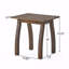 Table d'appoint d'extérieur en bois d'acacia