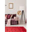Tapis corail foncé en laine noué à la main de conception unique 9 pi 0 po x 11 pi 9 po