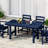 Joubert 34" W x 66" D Plastic Rectangular Patio Dining Table-848530440
