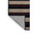 Machine Washable Horizontal Stripes Black Area Rug-855315461