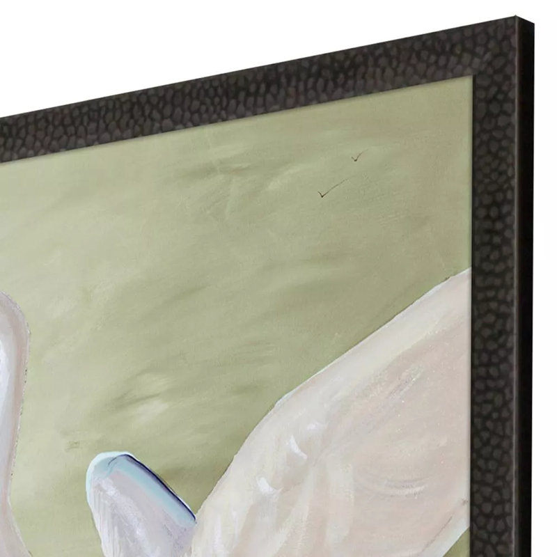 White Sandhill Cranes, impression sur papier encadrée