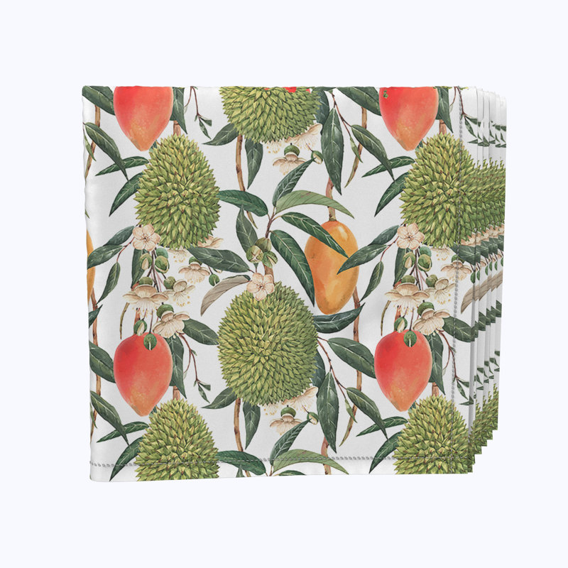 Polyester Floral Square Napkin