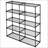 Versatile 5-Shelf Wire Rack Set for Organized Storage and Display