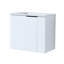 Petit meuble-lavabo de 22 pouces avec lavabo en céramique, fixation murale, porte à fermeture en douceur, meuble-lavabo tendance et élégant pour la salle de bain