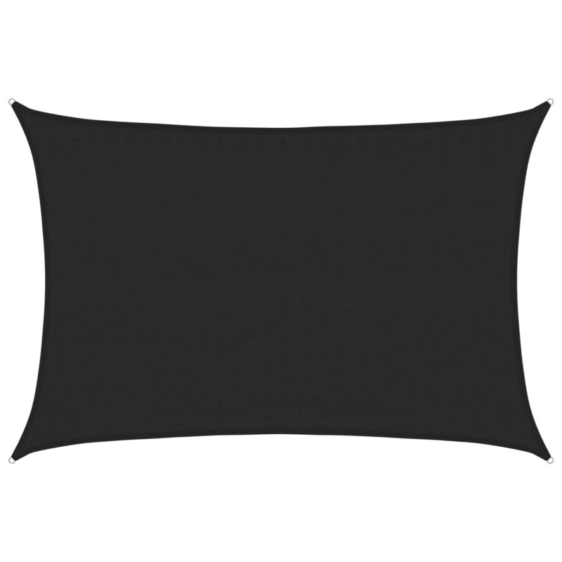 Dakota Fields 450cm W x 350cm D Plastic Cover Retractable Freestanding Awning, Black, 450cm W x 350cm D
