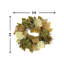 28" Hydrangea, Thistle And Wheat Fall Wreath With Burlap Bows