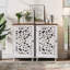 Petite armoire d'appoint avec porte simple, armoire de rangement avec tablette réglable, buffet pour le salon, la salle à manger, blanc-1556272275