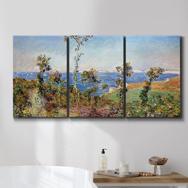 Millwood Pines The 'Fonds' At Varengeville, 1882 On Canvas 3 Pieces ...