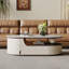 Table basse ovale en pierre