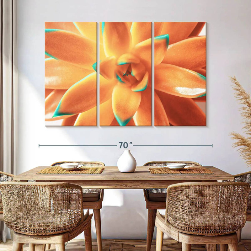 Plante grasse orange Harnek, H 42 po x l 65 po