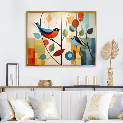 Green Mid Century Mod Nature III - Abstract Midcentury Wall Decor