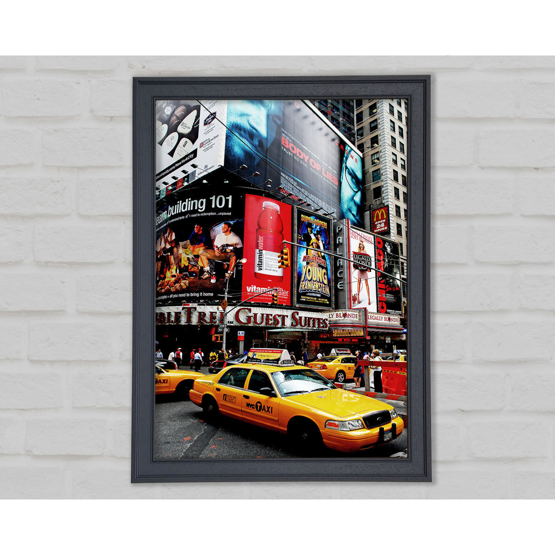 Broadway Cabs in New York - Einzelne Bilderrahmen Kunstdrucke