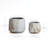 15.8'' D 2-Piece Round Planter Set, White Brown Faux Marble Indoor Outdoor Flower Pots with Drainage Hole-2040961043-2040961042