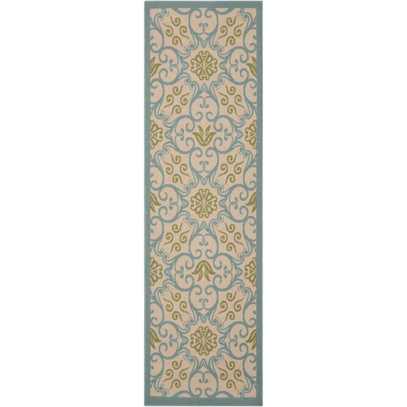 Damask Indoor / Outdoor Rug