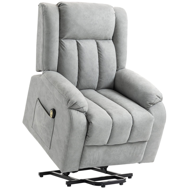 Fauteuil inclinable électrique, fauteuil inclinable avec télécommande, lumière , Gris clair