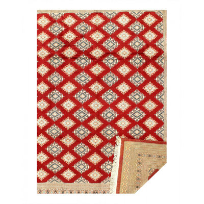 Red Fine Hand Knotted Bokhara 9'X 12'